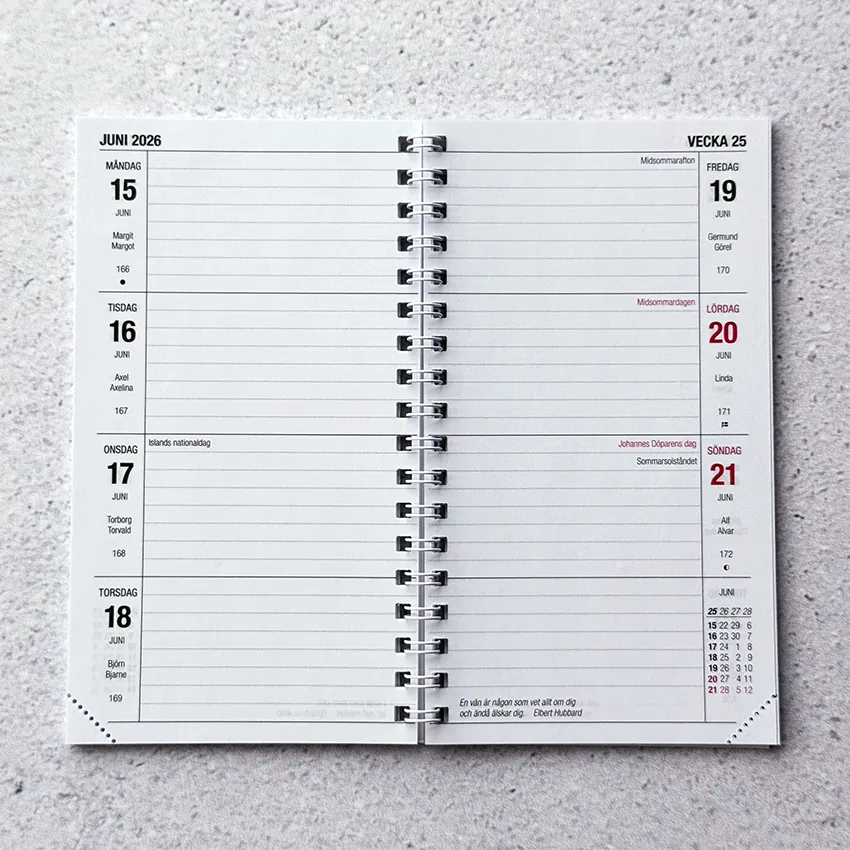 MEMO Dag - Calendar refill