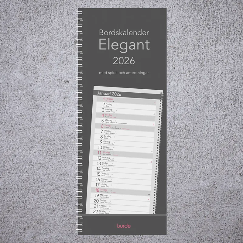 Bordskalender Elegant - 2026